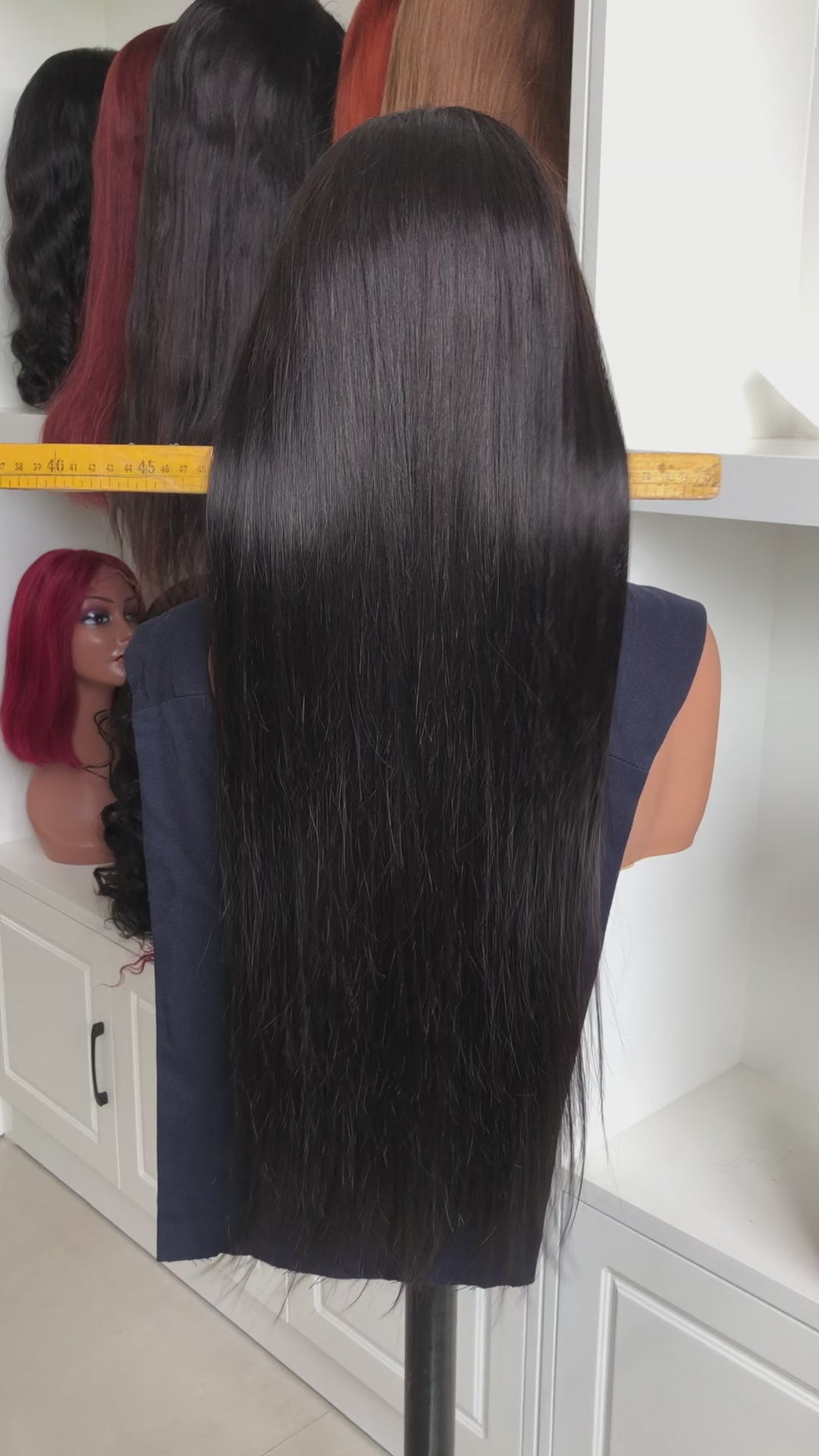 Selena 13x4 Glueless Wig Straight With Drawstring Natural Black 100% Human Hair Wig