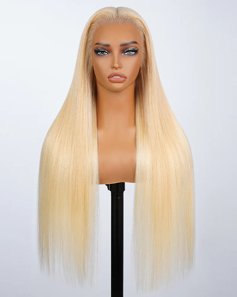 Selena 13x4 HD Transparent Lace Frontal Wig Straight Blonde 613 100% Human Hair Wig